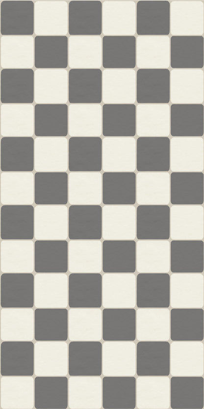 Vintage Check Tile Decal Tile/Flooring in Charcoal