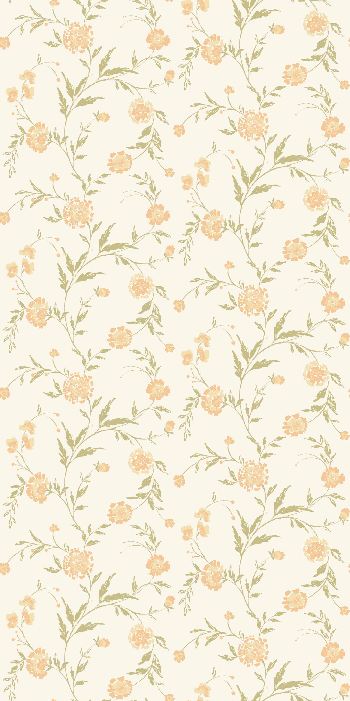 Image of Waverly in Melon Wallpaper