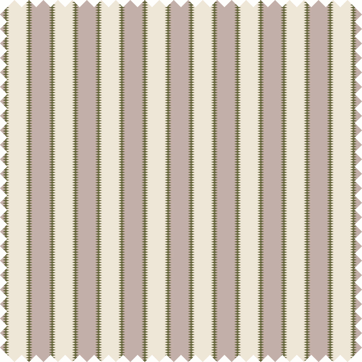 Wilder Stripe Sheer Fabric Fabric in Mauve/Green