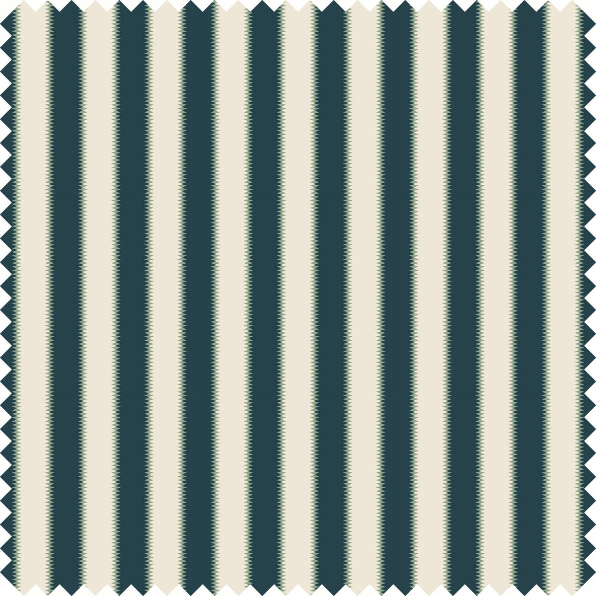 Wilder Stripe Fabric Fabric in Navy/Green