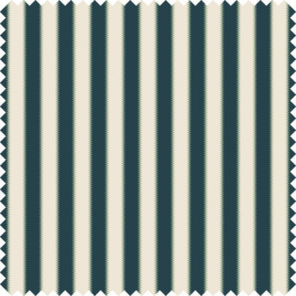 Wilder Stripe Fabric Fabric in Navy/Green