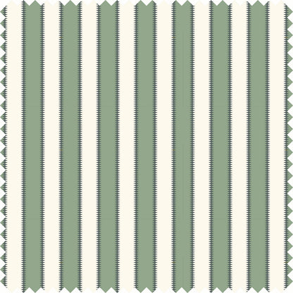 Wilder Stripe Sheer Fabric in Blue/Green