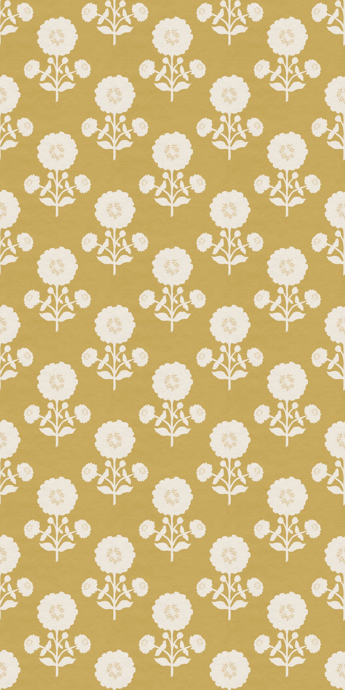 Image of Zinnia in Mustard Wallpaper
