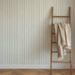 Image of Crayon Stripe in Forest Wallpaper