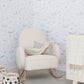 Image of Life Aquatic in Light Blue and White wallpaper