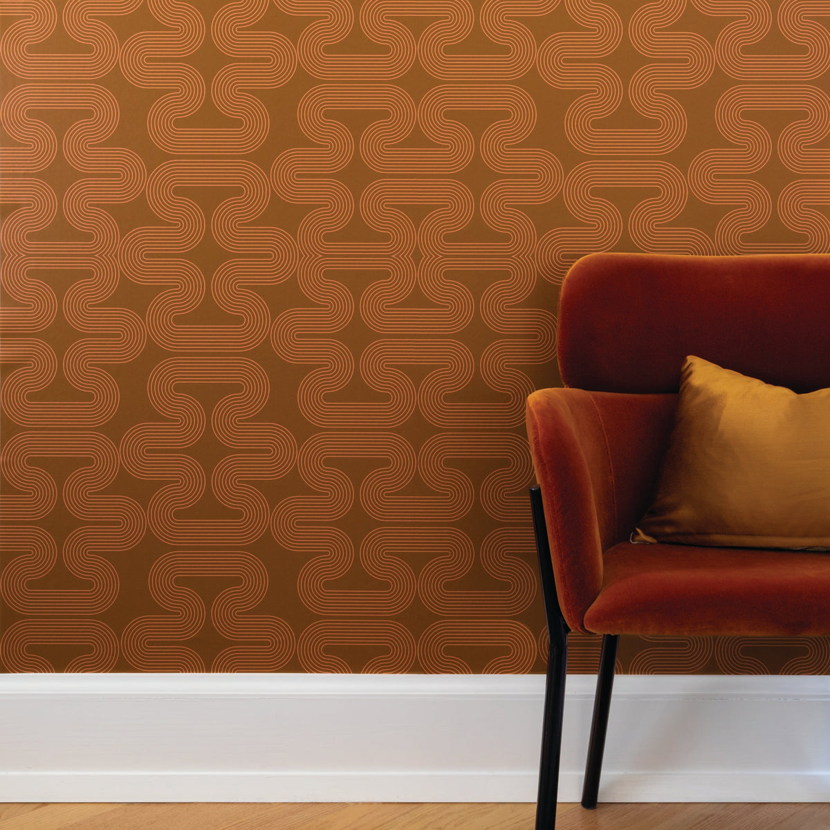 Image of Endless End in Brown Wallpaper