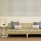 Image of Honeycomb Tuile in Powder Wallpaper