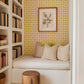 Image of Honeycomb Tuile in Sunflower Wallpaper