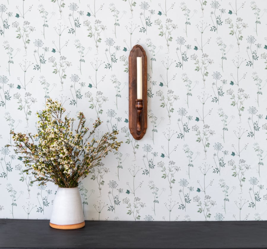 Image of Lace in Cream Wallpaper