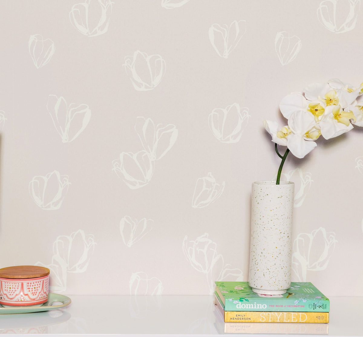 Image of Magnolias in Blush Wallpaper