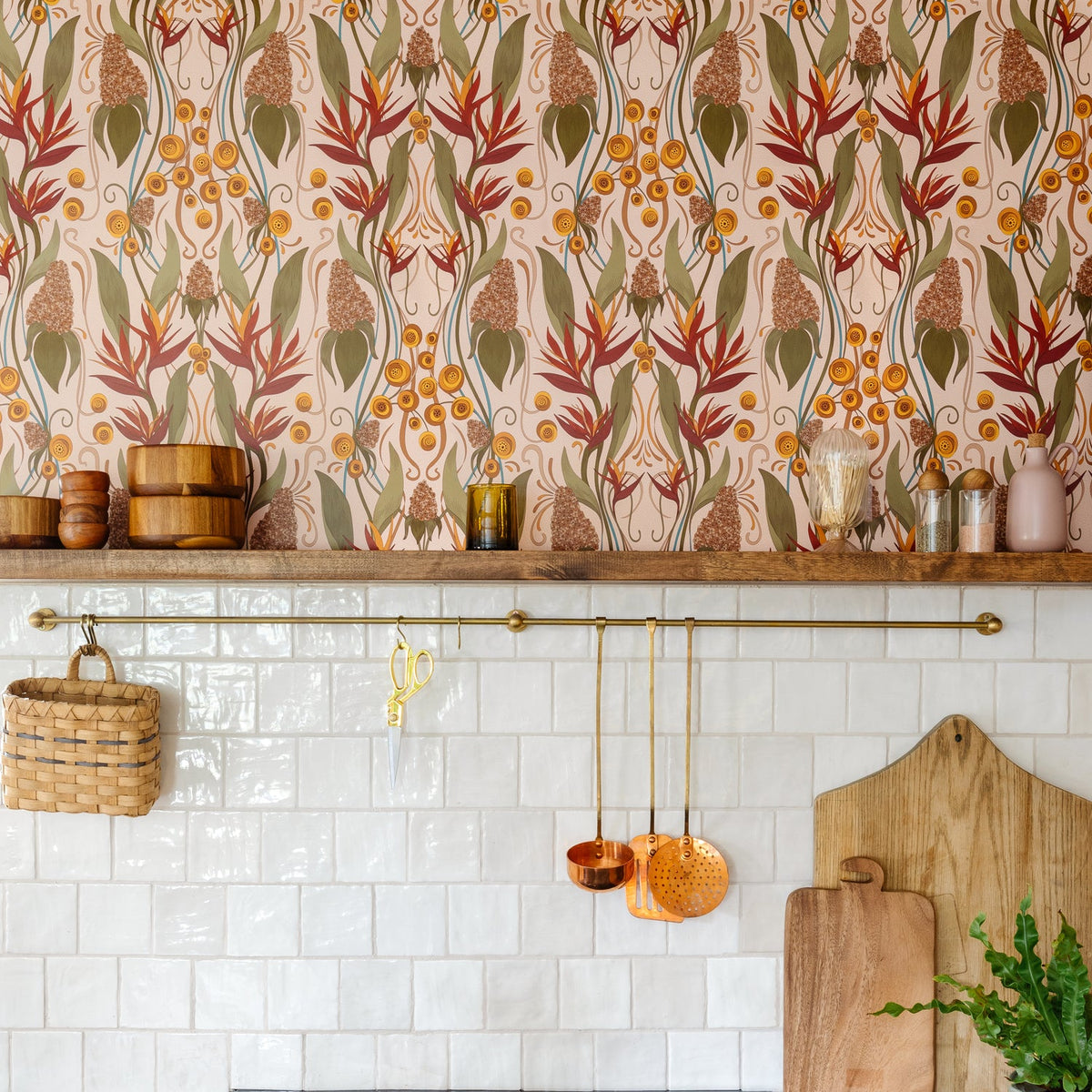 Image of Ruth's Garden in Rose Wallpaper