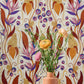 Image of Ruth's Garden in Violet Wallpaper