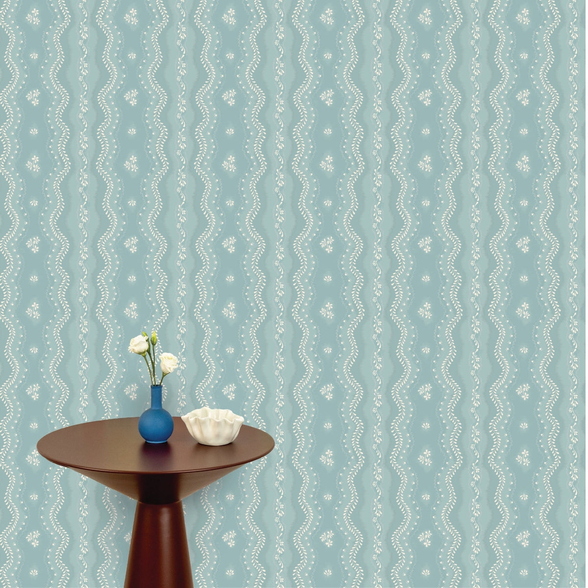Image of Idlewild in Light Blue Wallpaper
