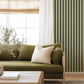Image of Trio Stripe in Blue/Green Wallpaper