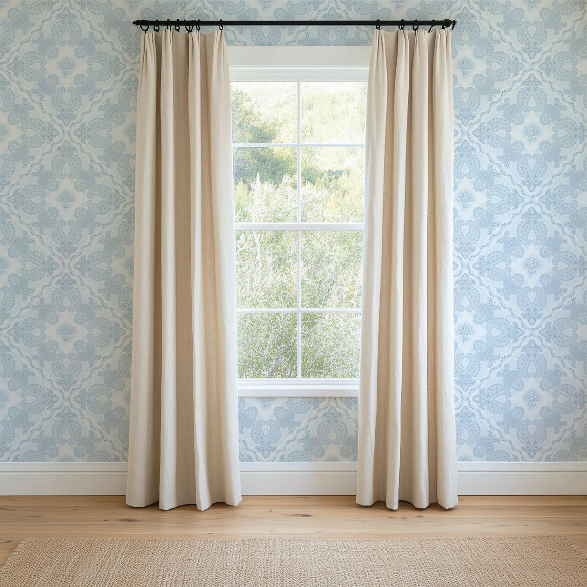 Image of Remington in Powder Blue Wallpaper