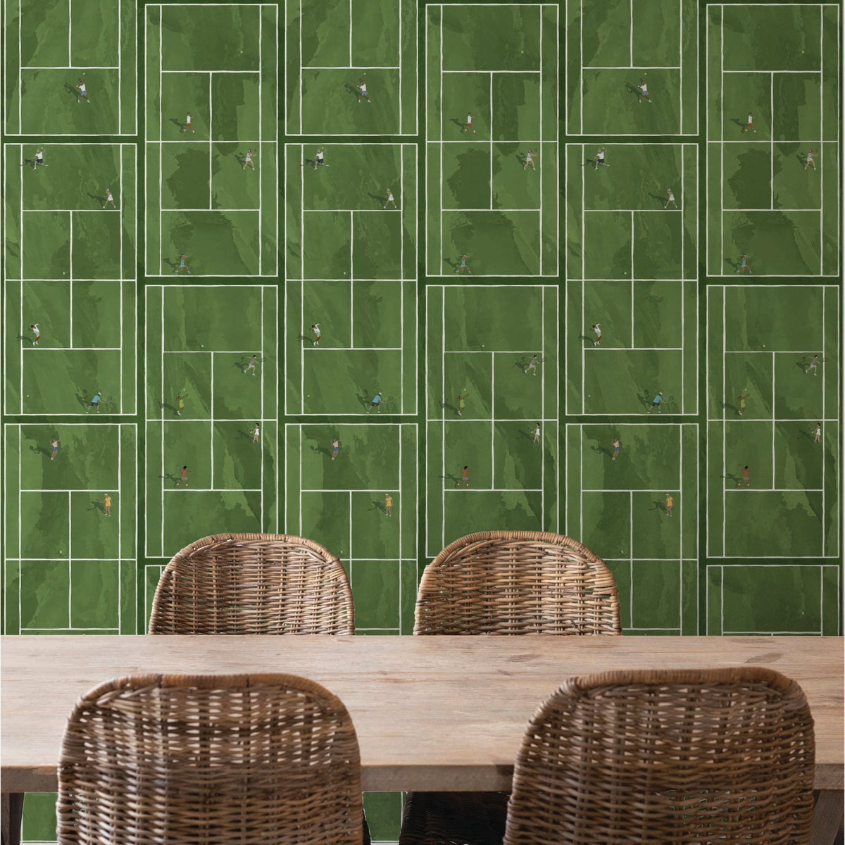 Image of Match Point in Grass Wallpaper