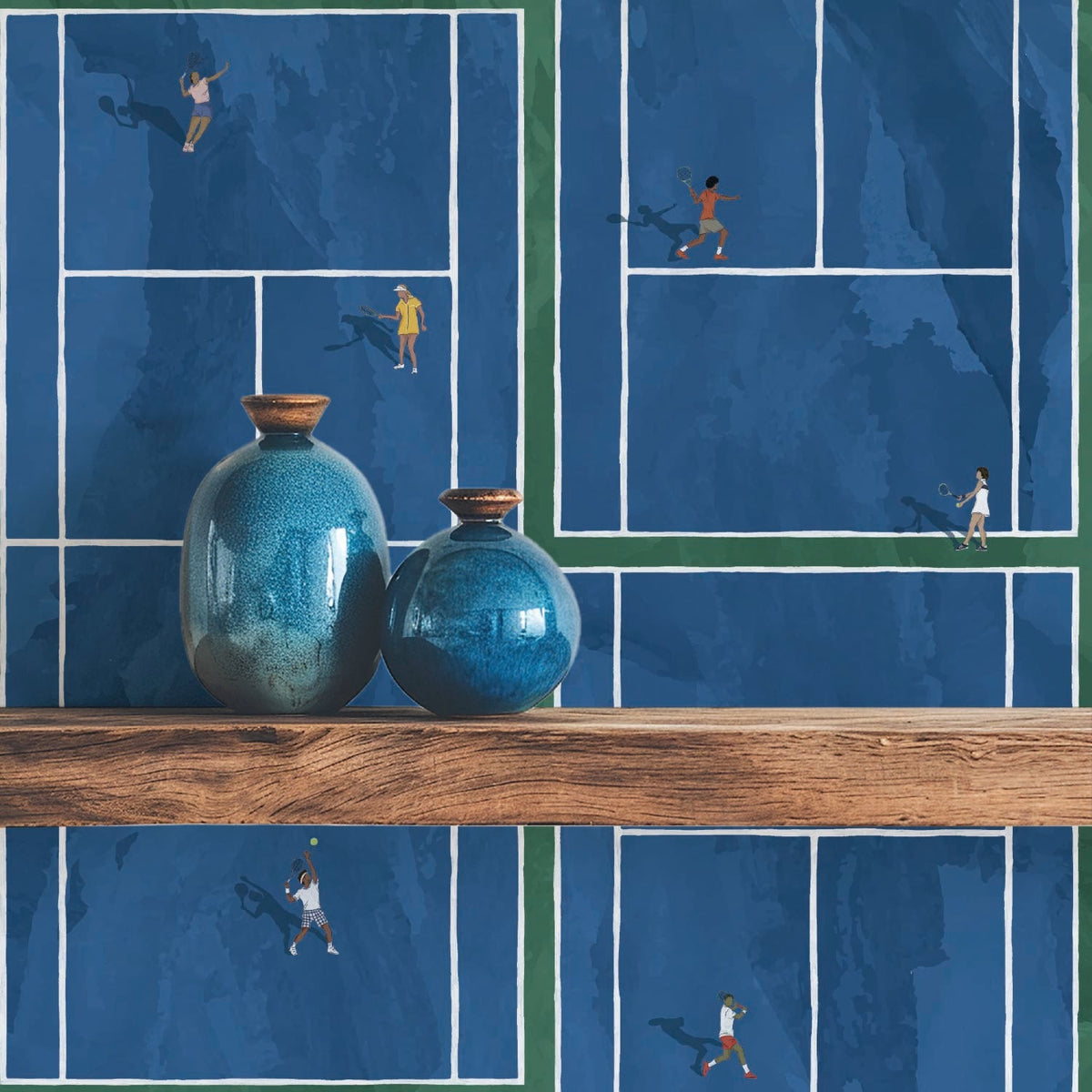 Image of Match Point in True Blue Wallpaper