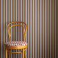 Image of Handloom Stripe in Brown Wallpaper