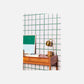 Grid in Fern Green and White Wallpaper