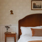 Image of Paisley Block Stripe in Cream Wallpaper