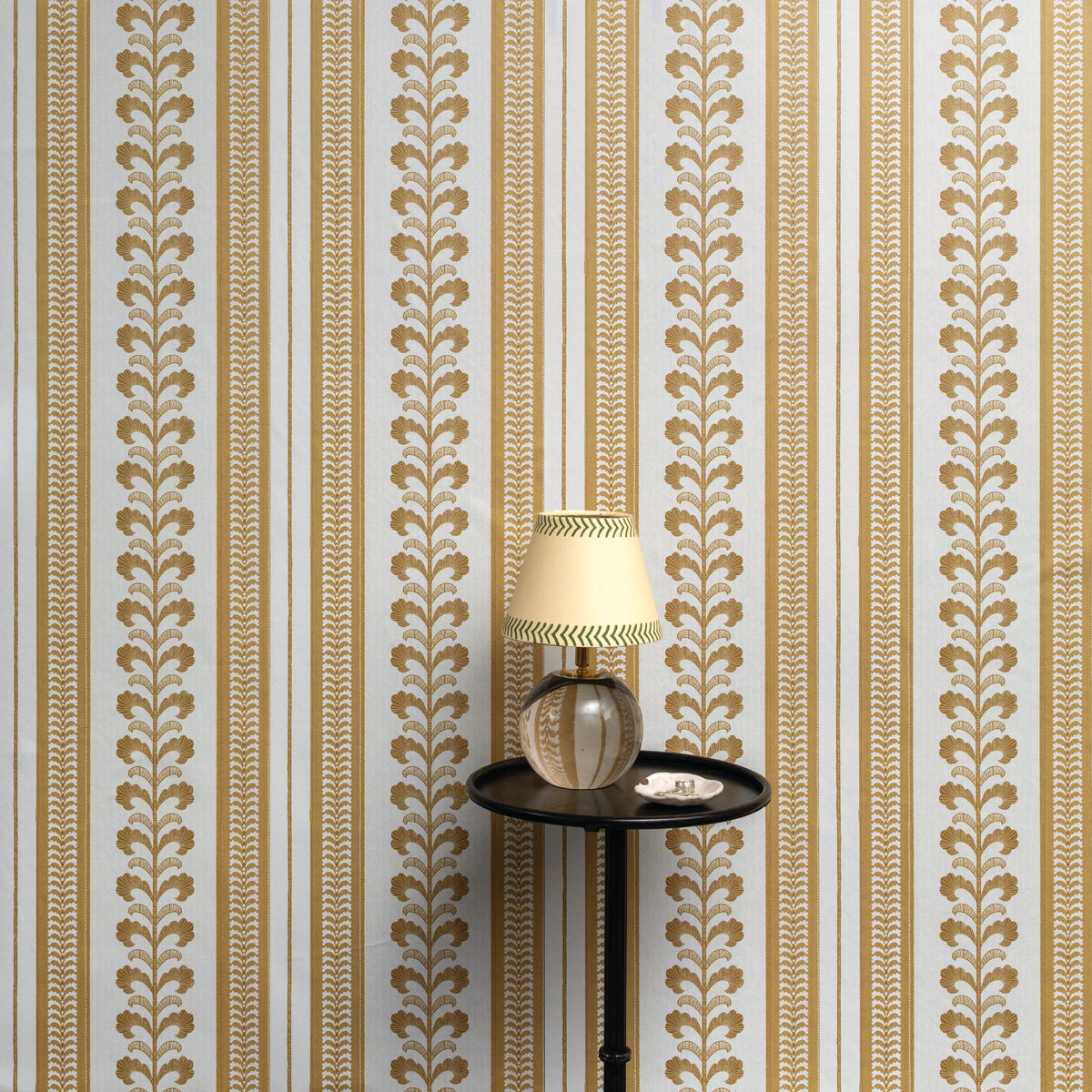 Image of Pickart Stripe in Canary Wallpaper