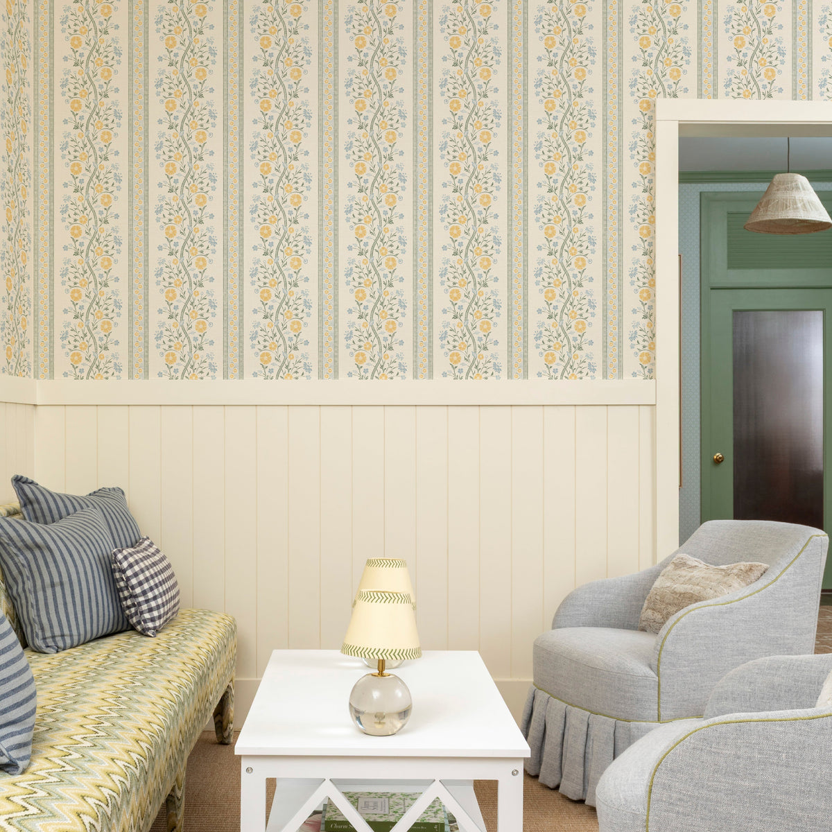 Image of Sophie Stripe in Amalfi Wallpaper