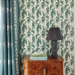 Image of Legacy Leaves in Green Wallpaper