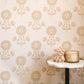 Image of Zinnia in Blush Wallpaper