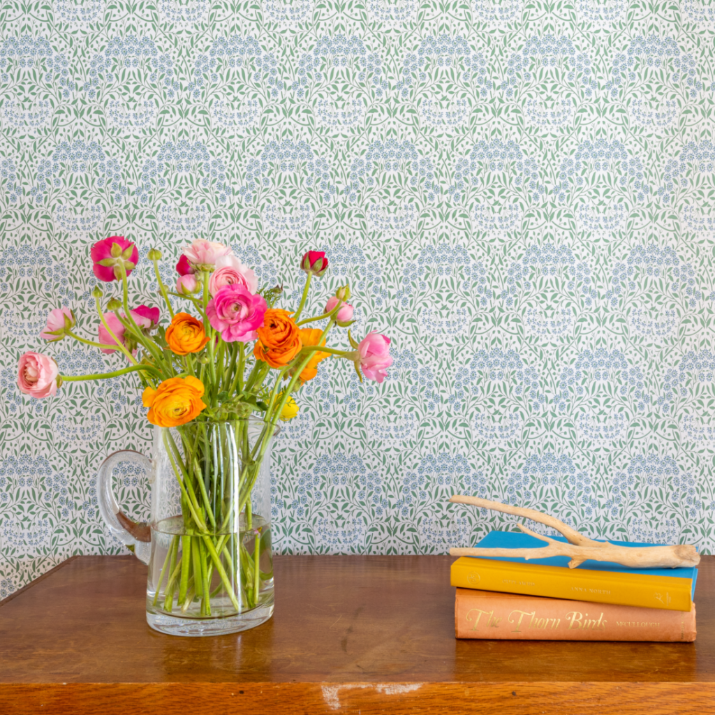 Image of Floral Trellis in Multi wallpaper