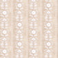 Image of Flower Garland in Beige Wallpaper