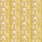 Image of Flower Garland in Mustard Wallpaper