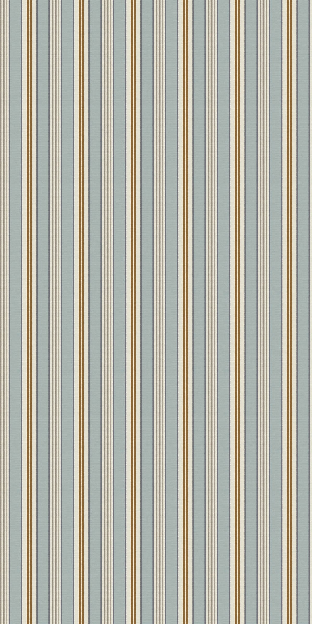 Image of Handloom Stripe in Blue Wallpaper