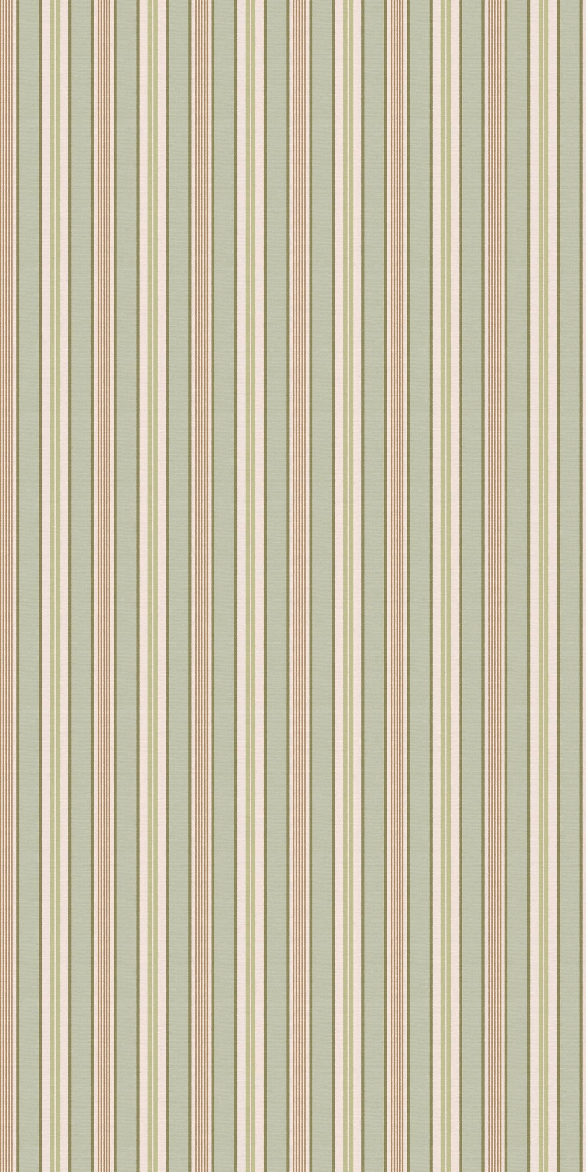 Image of Handloom Stripe in Sage Wallpaper