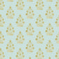 Image of Haveli Block Print in Mustard/Blue Wallpaper
