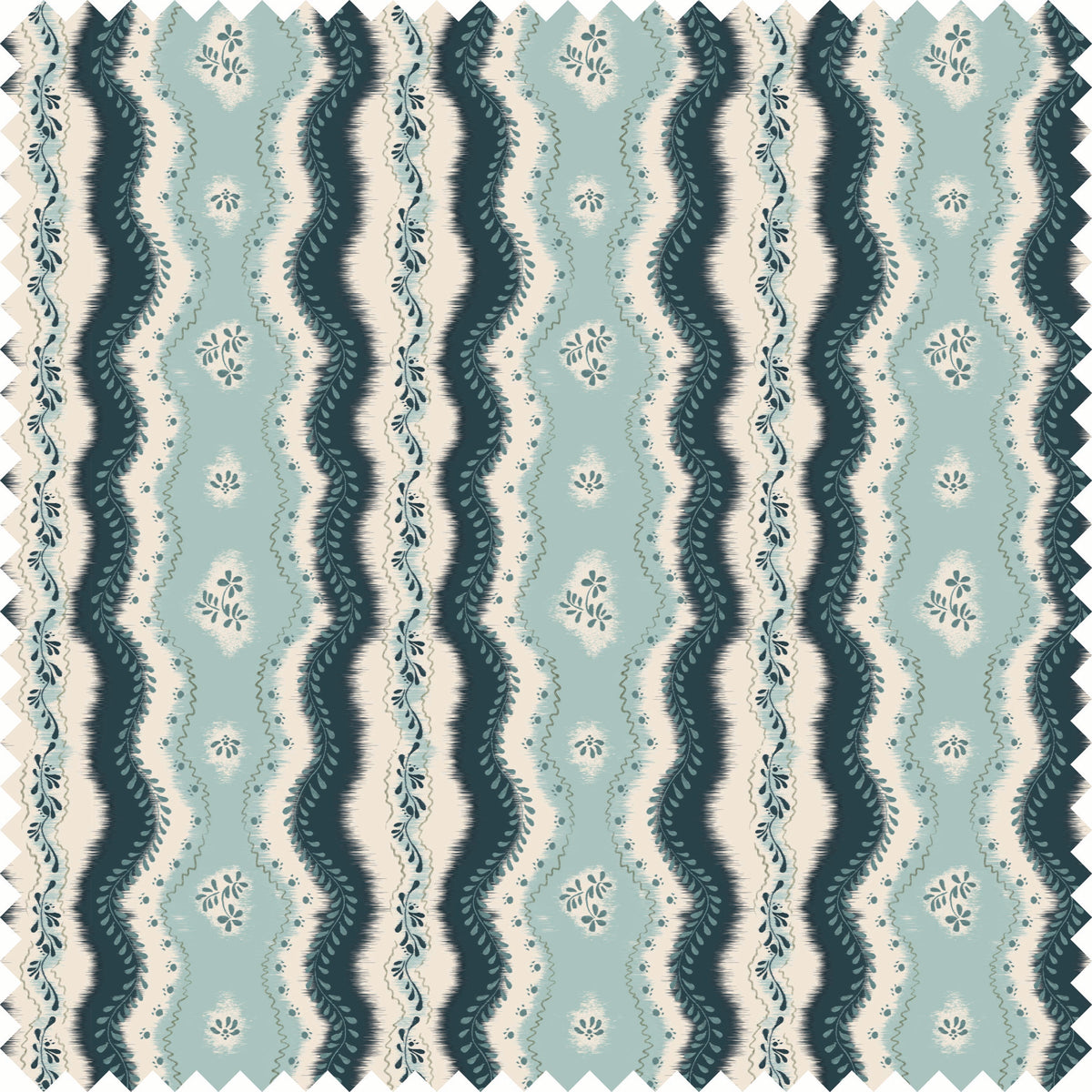 Kent Street Fabric Fabric in Sky/Navy