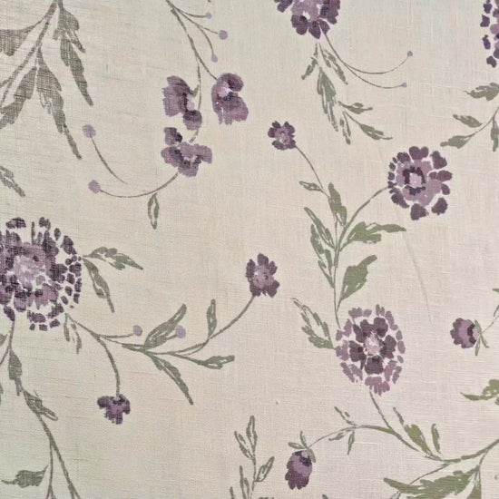 Video of Waverly Sheer Fabric in Mauve Petal