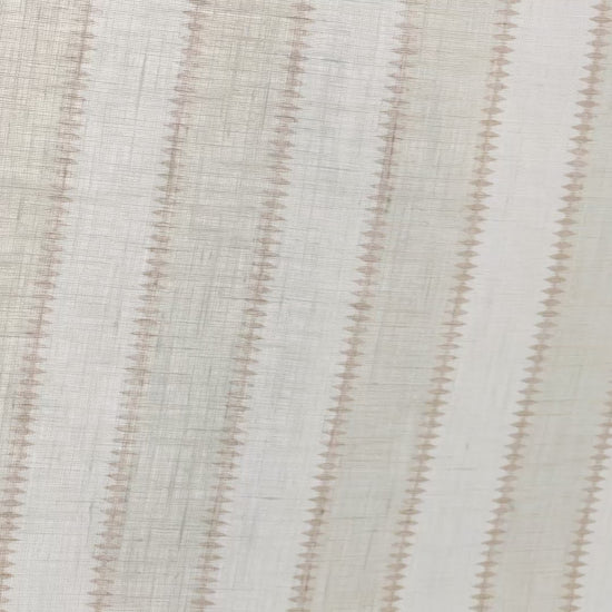 Wilder Stripe Sheer Fabric in Alabaster