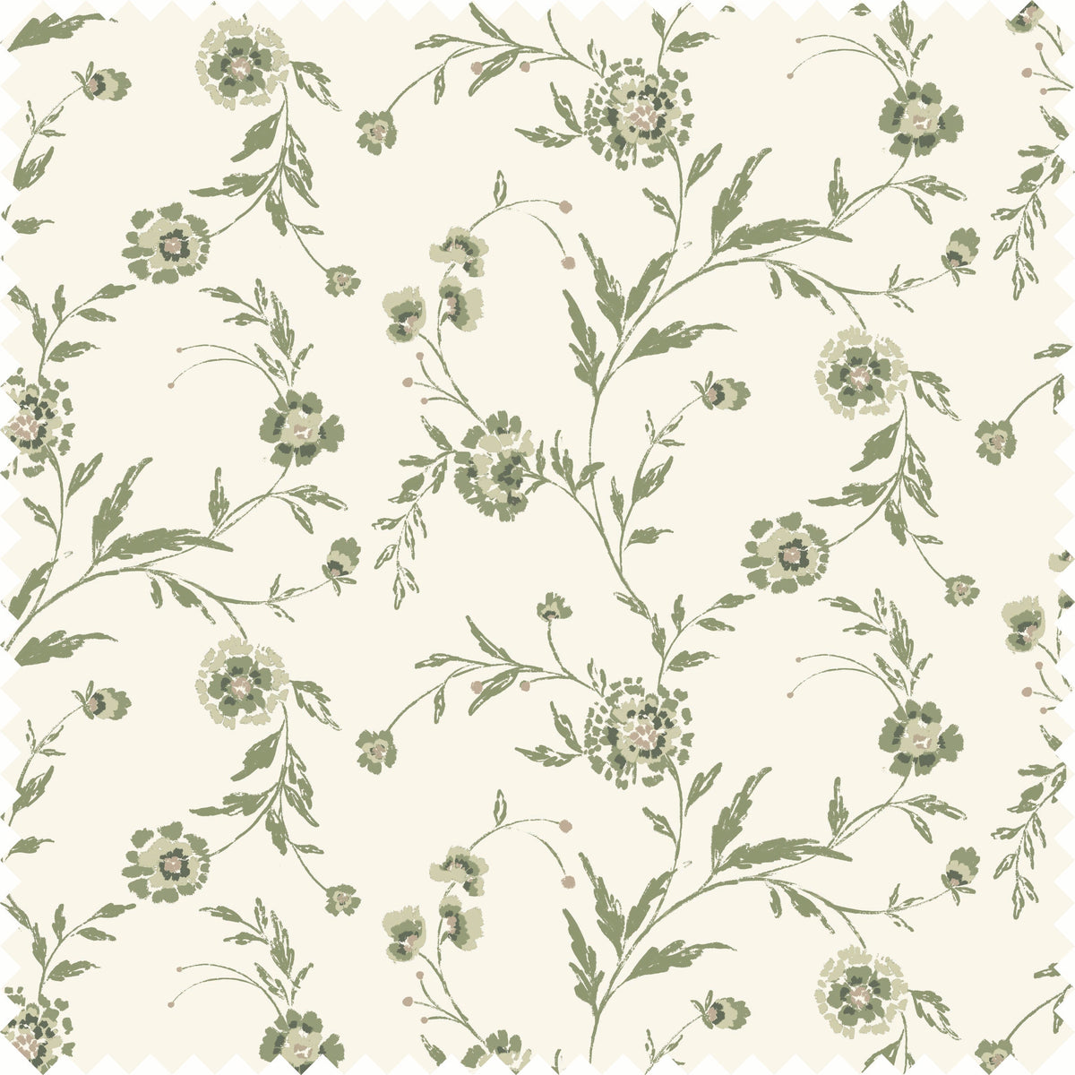 Waverly Sheer Fabric in Garden Green