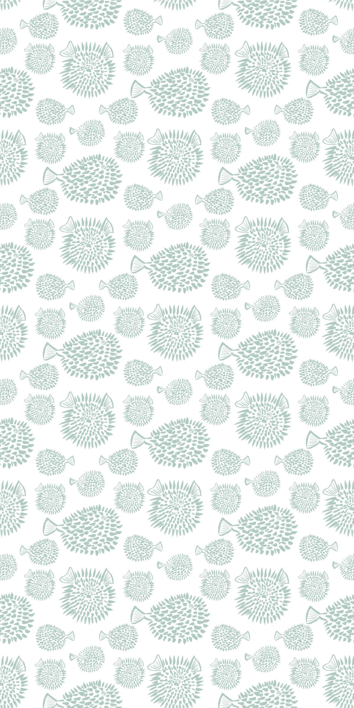Image of Blowfish in Agave Wallpaper