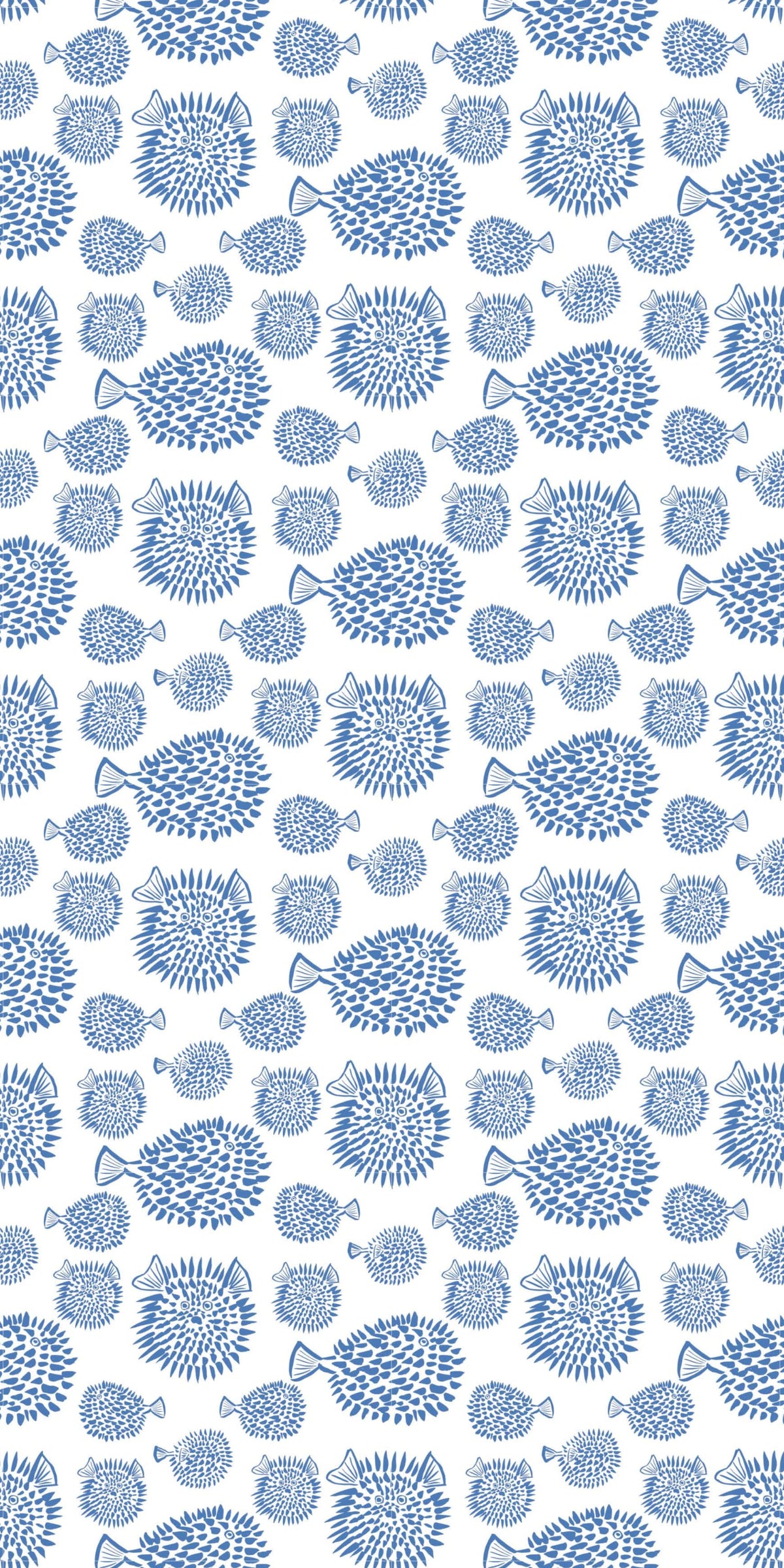 Image of Blowfish in Marine Wallpaper