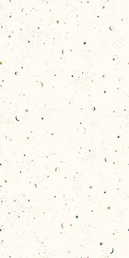Image of Celestial in Ivory wallpaper