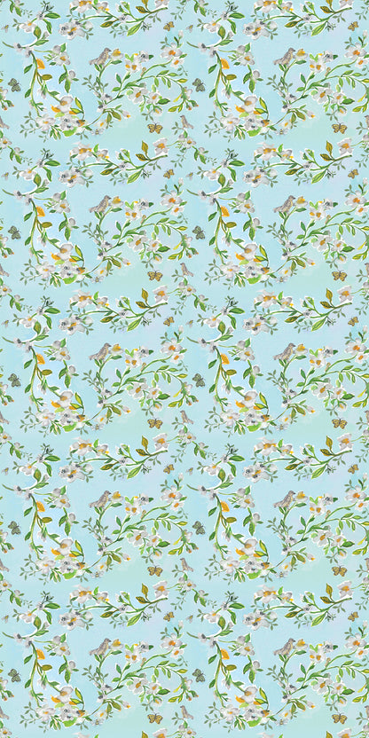 Image of Chinoiserie in Blue Wallpaper