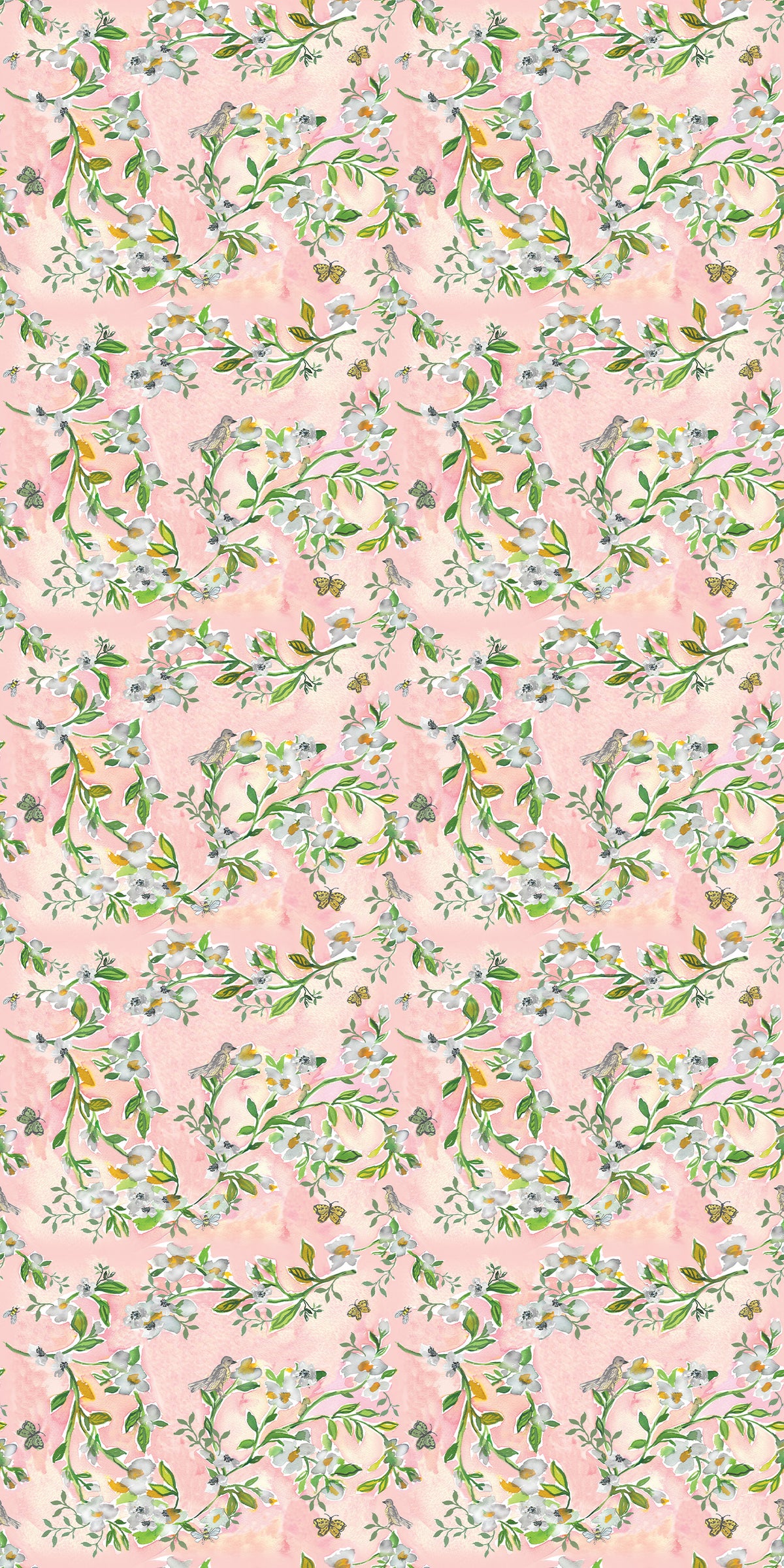 Image of Chinoiserie in Pink Wallpaper