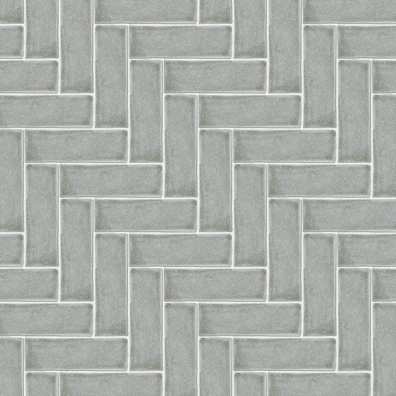 Dark Grey Herringbone Tile Decals Tile/Flooring in Dark Grey
