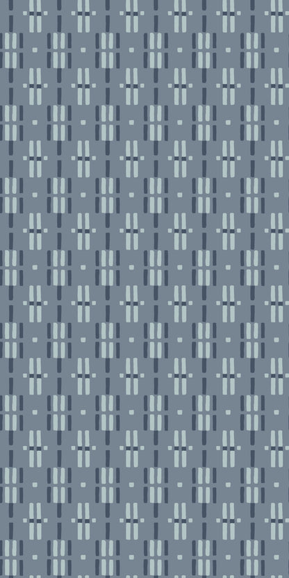 Image of Dot Dash in Blue Wallpaper