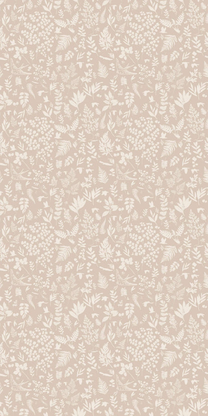 Image of Fern in Blush Wallpaper