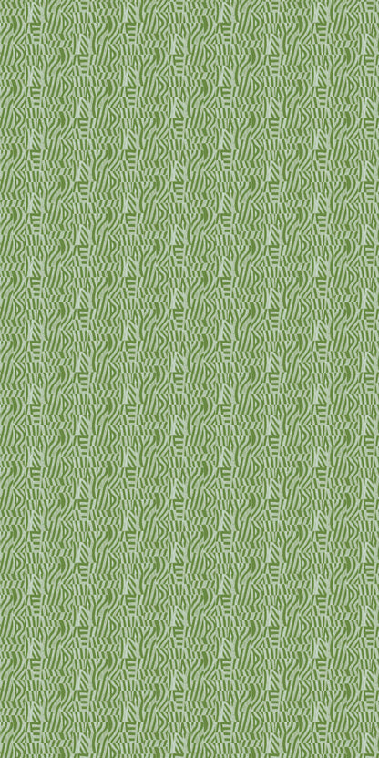 Image of Ladder in Green Wallpaper