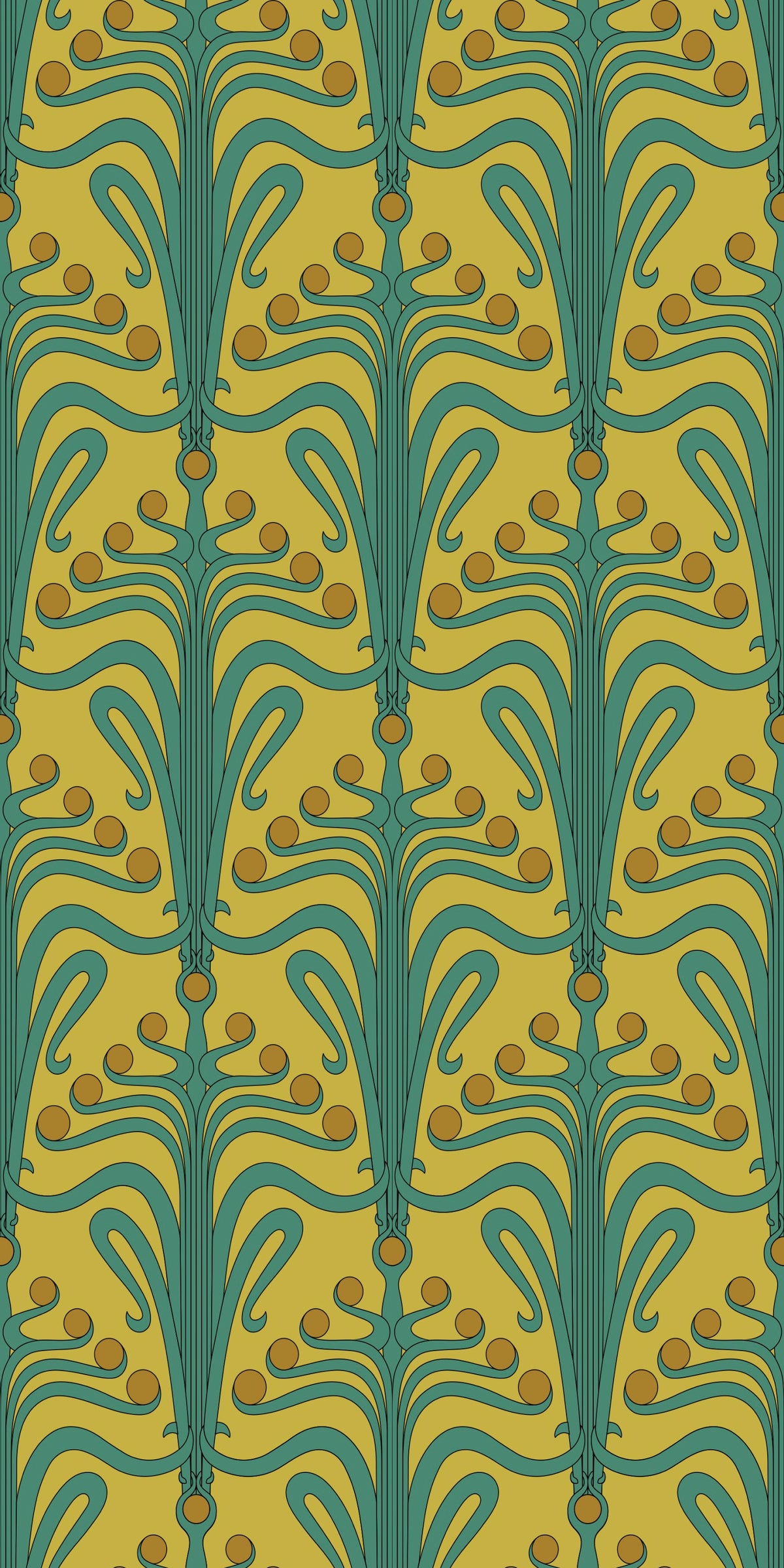 Lucille in Chartreuse wallpaper.