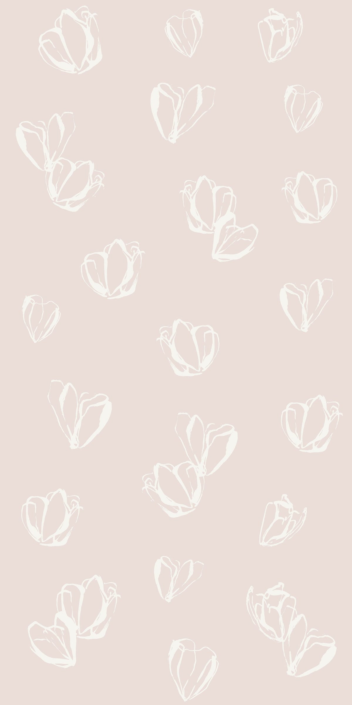 Magnolias in Taupe wallpaper.