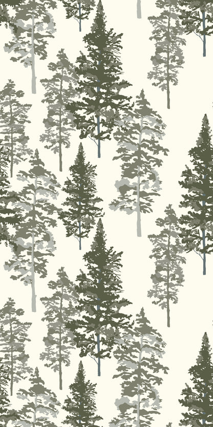 Image of Pacific Northwest in Green Wallpaper